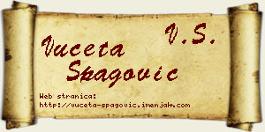 Vuceta Špagović vizit kartica